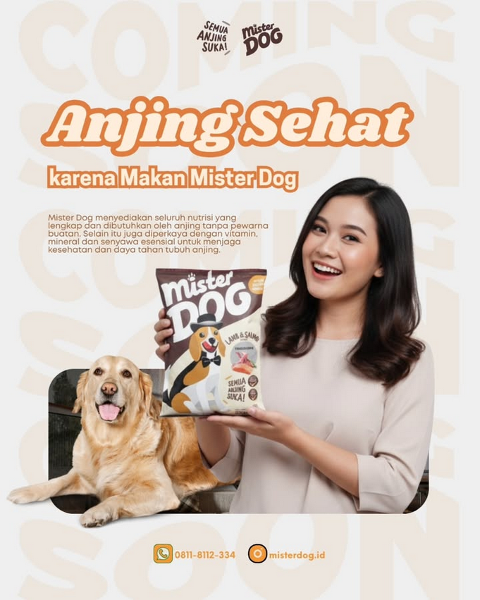 Anjing Sehat Karena Makan Mister Dog